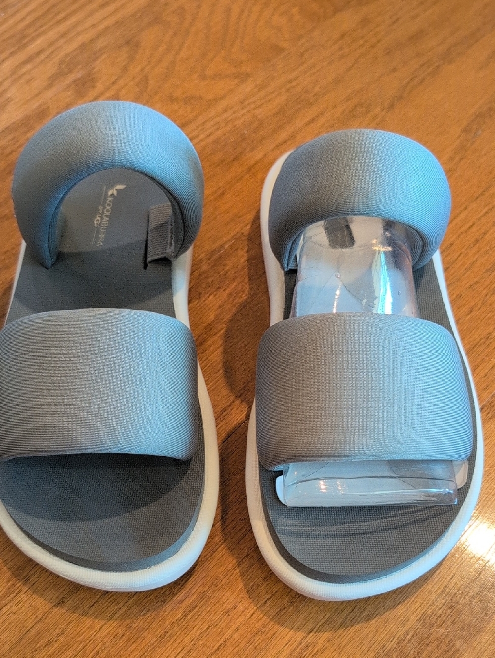Koolaburra Gray Slide Sandals